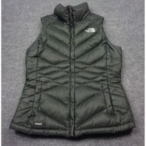 The North Face 550 Fill Down Vest Black Womens Small Puffer Quilted